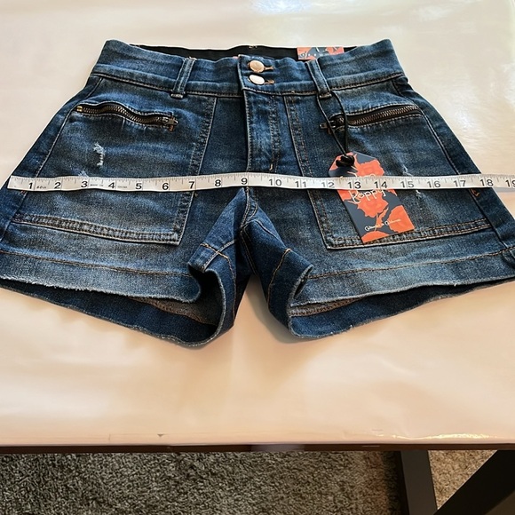 Indigo Poppy 4” Short Mid Rise NWT Size 4 - Picture 5 of 16